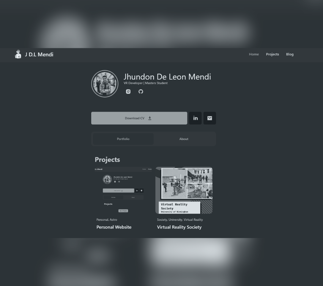 Cover preview of the project titled "Welcome to my new (new) Personal Website"